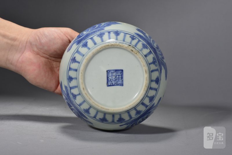 明中期 青花花卉纹罐 - 图6